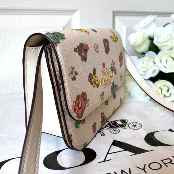 coach Mini Brynn Crossbody With Spaced Floral Field Print c9958 - Picture 6 of 11